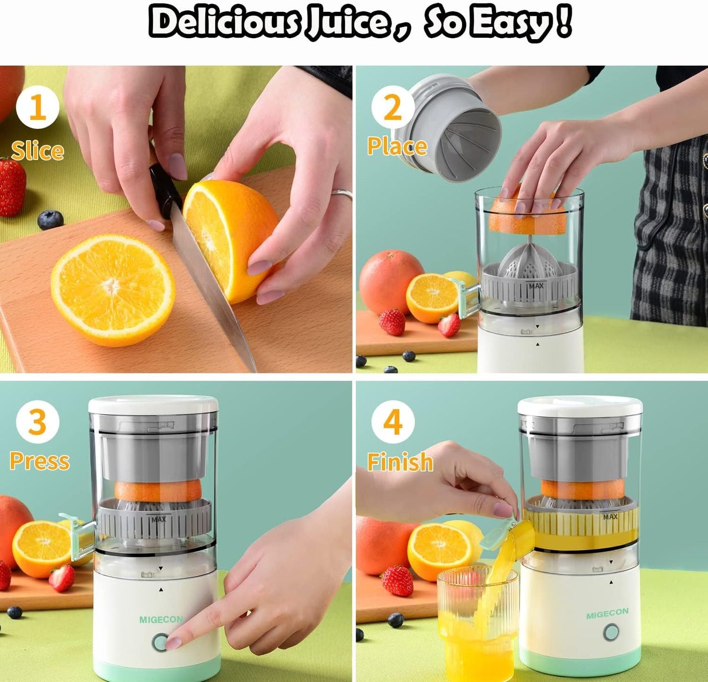 PowerJuice® Exprimidor eléctrico