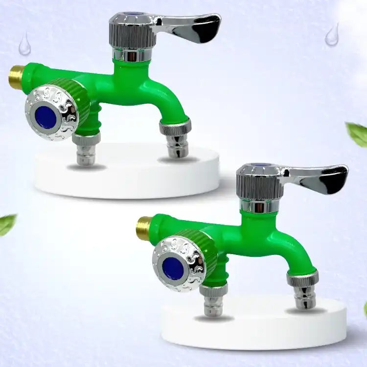 2 DuaFlow Caño Antióxido 2 en 1 + 2 Regaderas Portables