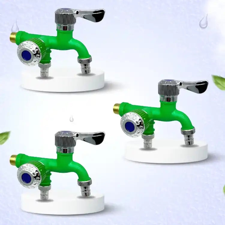 3 DuaFlow Caño Antióxido 2 en 1 + 3 Regaderas Portables