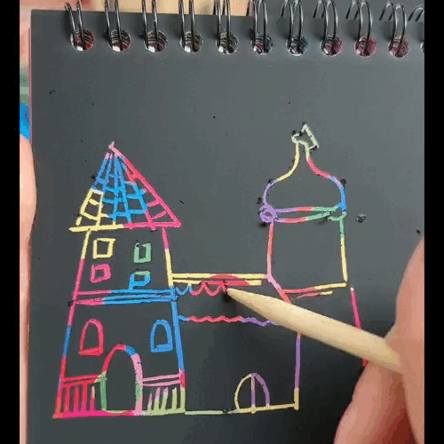 Set Cuaderno Arcoíris (3 cuadernos + 3 lápices)