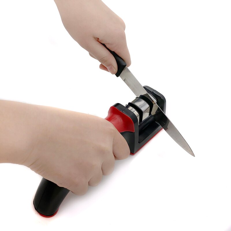Afilador de cuchillos profesional con ventosa, piedra de tungsteno,  herramienta