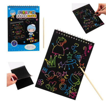 Set Cuaderno Arcoíris (3 cuadernos + 3 lápices)