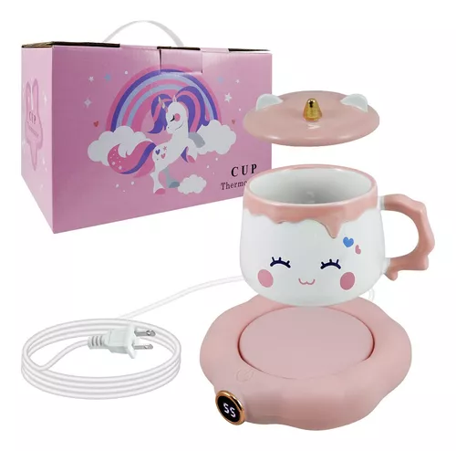 Taza Unicornio con Calentador Led