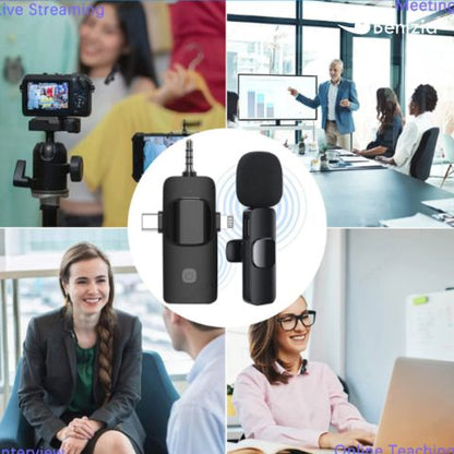 K9 DUAL - Set de Micrófonos Inalámbricos ( Android + Iphone )