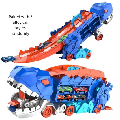 DINO CAR 3 EN 1 + KIT DE 10 AUTOS DE REGALO