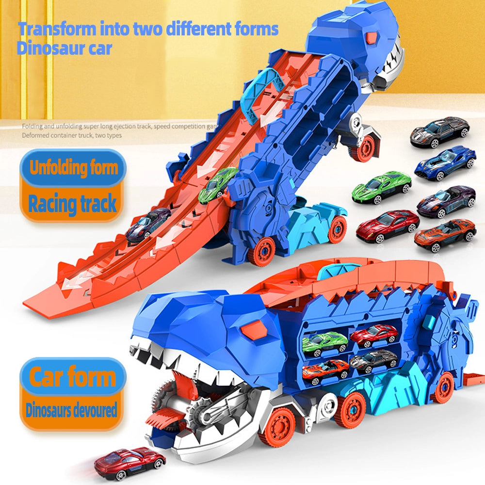 DINO CAR 3 EN 1 + KIT DE 10 AUTOS DE REGALO