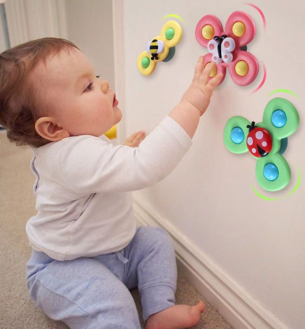 Kit Spinner Toys con Ventosa (6 Spinners)