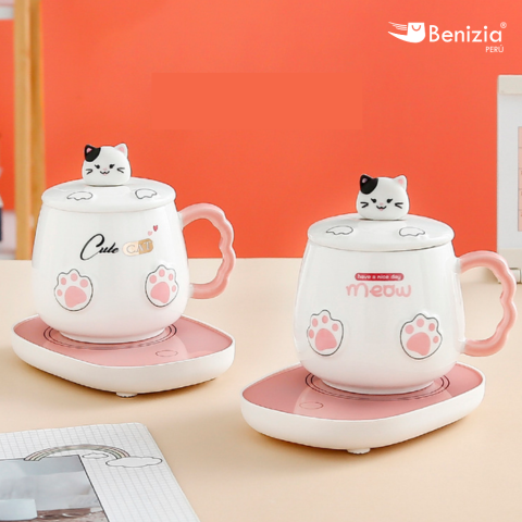 KittyCup® Taza con Calentador Eléctrico