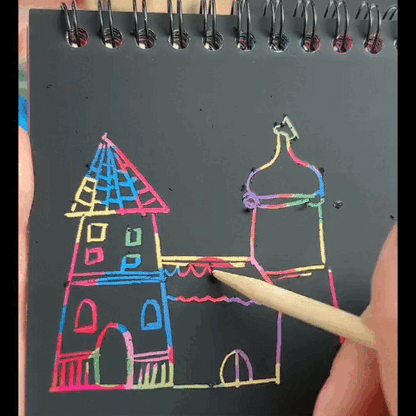 Set Cuaderno Arcoíris (3 cuadernos + 3 lápices)