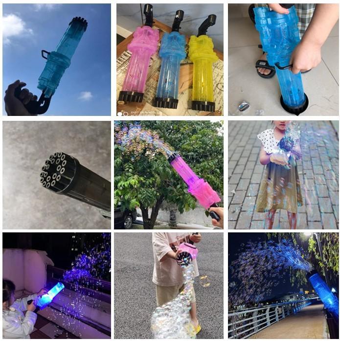 PISTOLA DE BURBUJAS CON LUCES LED