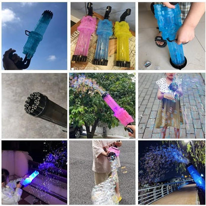 PISTOLA DE BURBUJAS CON LUCES LED